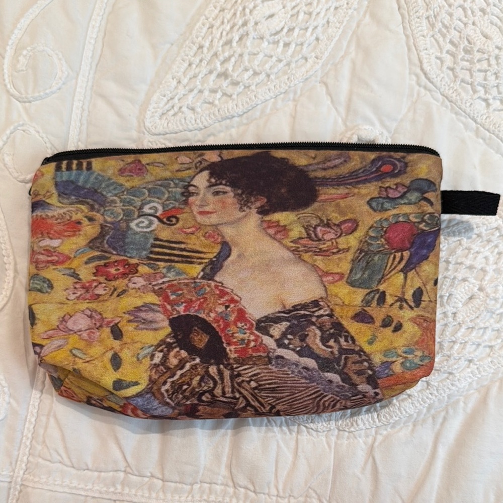 Artistic Multicolor Clutch for make up toiletries etc bag organizer storage Y2K